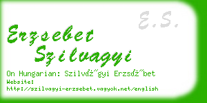 erzsebet szilvagyi business card
